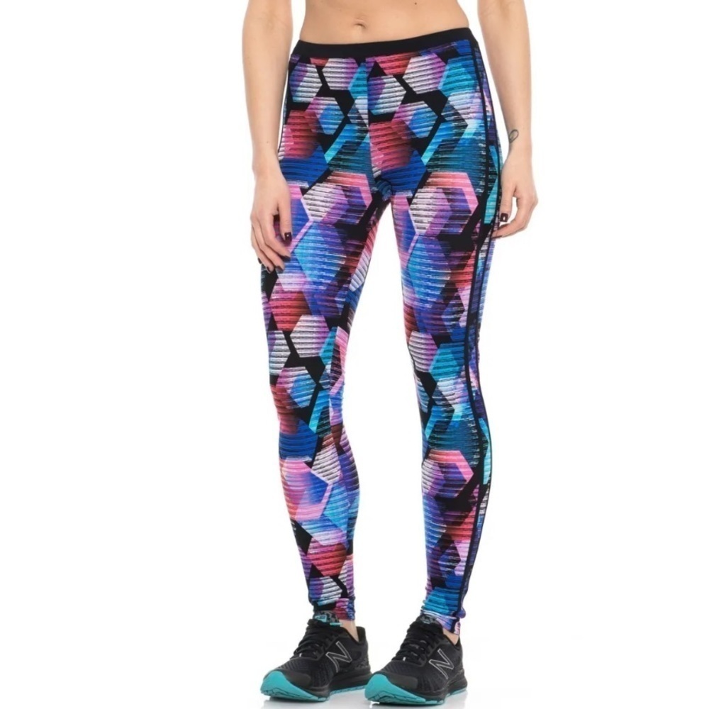 Gottex Swim Leggings Cosmos Multicolored Yoga Workout Large Watersports UPF 50